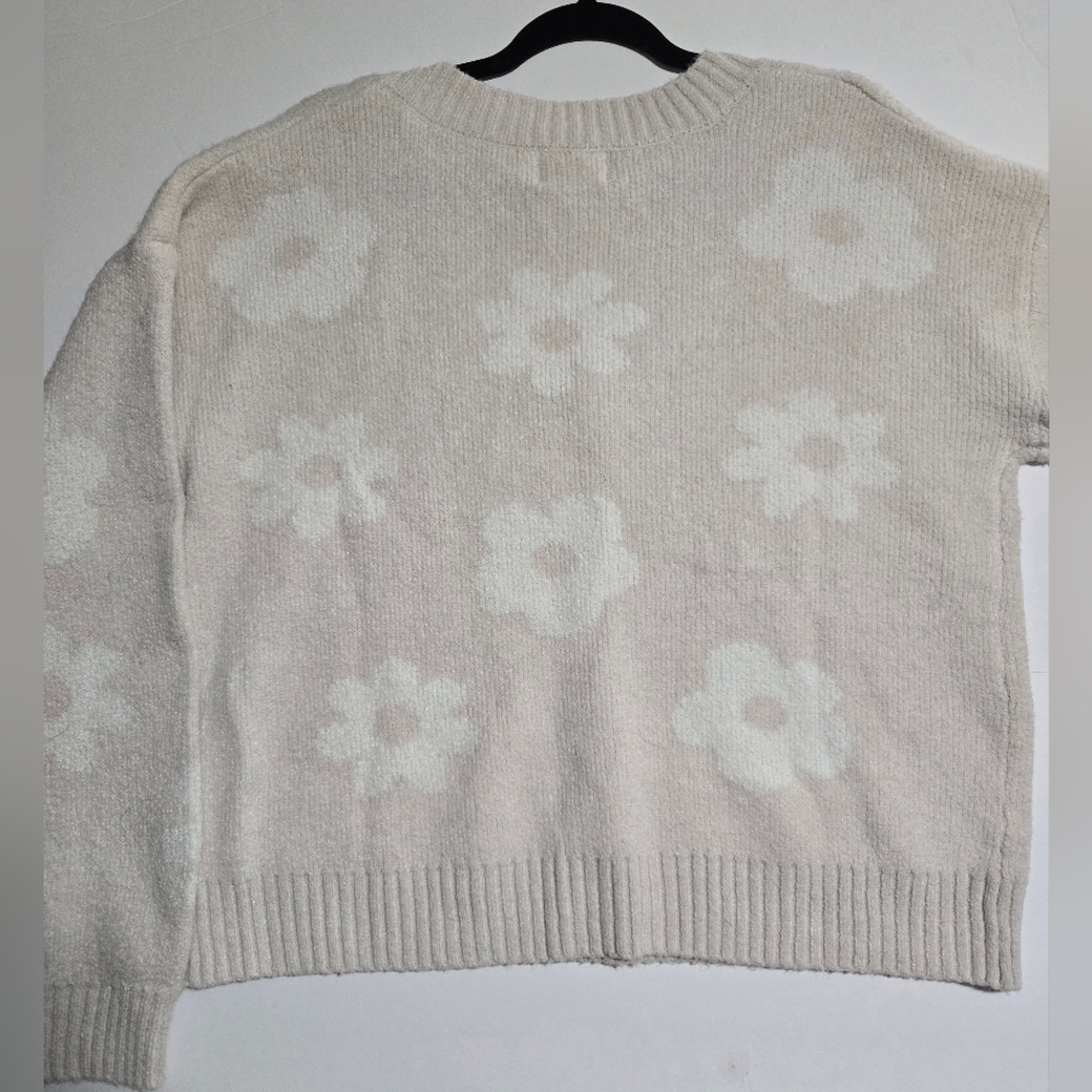 PINQUE, NEW BY Stitch Fix Women's Beige Floral Sweater.Sise L - Picture 6 of 7